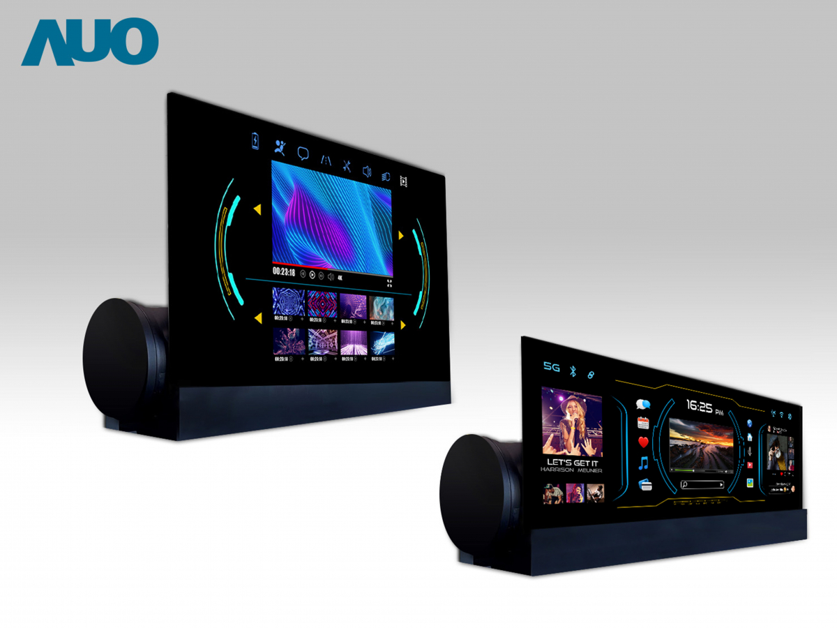 友達14.6吋可捲式Micro LED面板，導入車內資訊、影音娛樂及駕駛安全系統，翻轉智慧移動場域