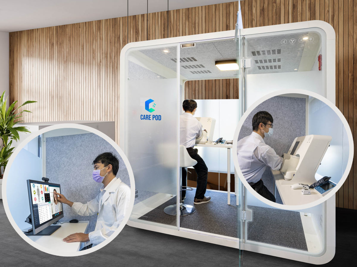 达擎于医疗科技展中展出＂远距诊疗舱＂，以因应医疗数字化及社会高龄化趋势下、复诊及慢性病患等族群对于远距看诊需求逐渐升高所推出的创新整合方案。多功能合一、高隐私性的远距诊疗舱可根据病患端与医师端的不同需求，提供弹性化及客制化功能，节省医生和病患的精力及时间