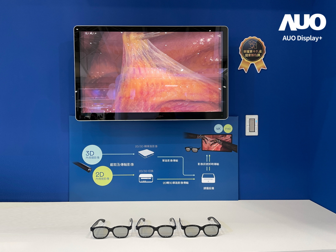 達擎寬視角3D醫療顯示器，協助醫護團隊成員於手術進行時，皆能看到一致性的3D影像，提高溝通效率，使手術更精準、快速完成達擎寬視角3D醫療顯示器，協助醫護團隊成員於手術進行時，皆能看到一致性的3D影像，提高溝通效率，使手術更精準、快速完成